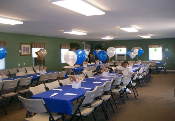  Clubhouse decorated for an event