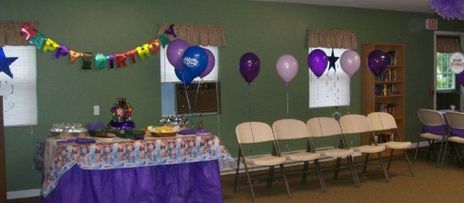 Birthday party at the clubhouse